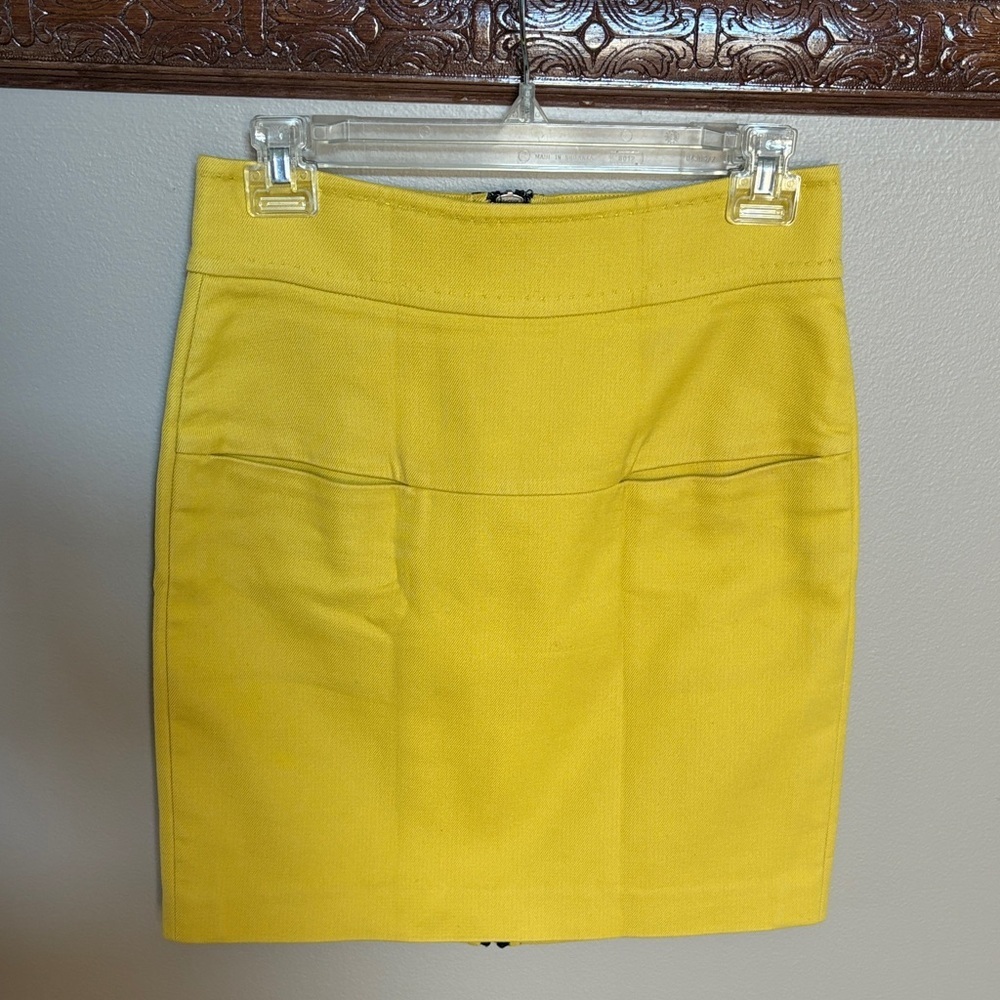 3.1 Phillip Lim Yellow cotton Women's mini Skirt exposed contrast back zipper 6